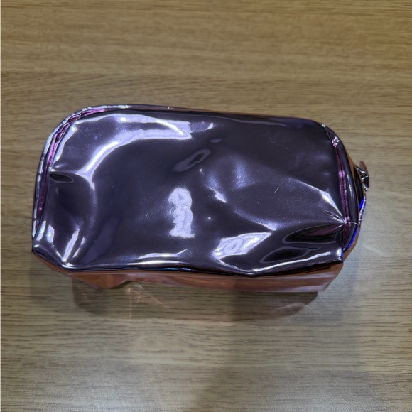 Zeka Metallic Rose Pink Cosmetic Case Travel Bag Pouch - Picture 6 of 6